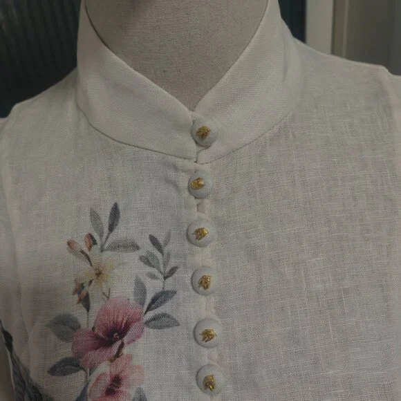 ZimmermannRebellious fabric buttoned long-sleeved mid-length dress - Picture 3 of 11